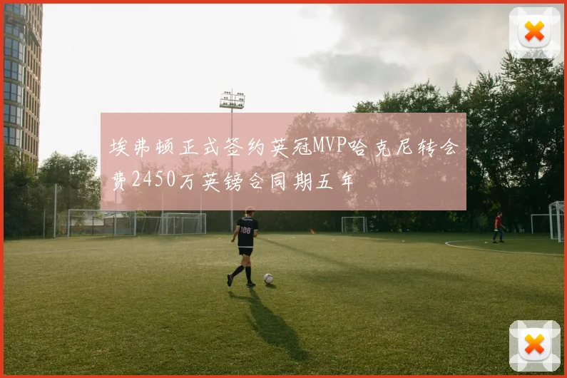 埃弗顿正式签约英冠MVP哈克尼转会费2450万英镑合同期五年
